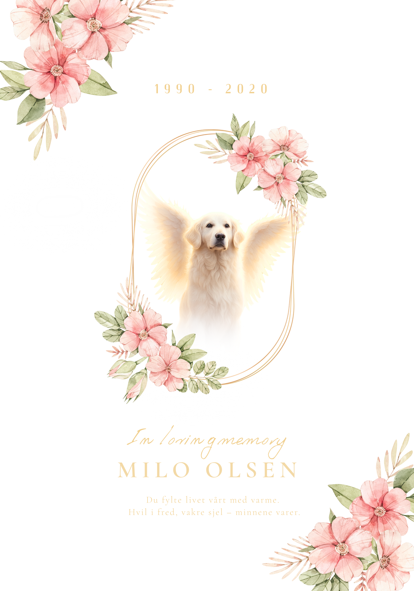 Kjæledyrets vakre gravstøtte i sort stål