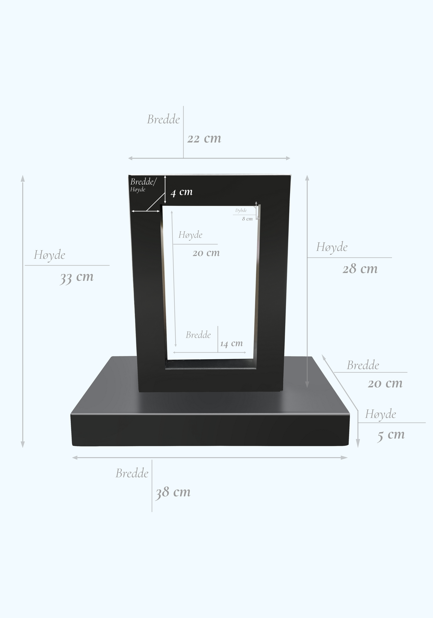 Kjæledyrets vakre gravstøtte i sort stål